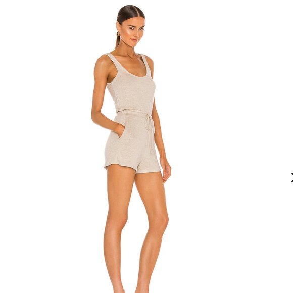 Lovers + Friends Cream Sleeveless Jumpsuit with Tie Waist - Picture 2 of 3